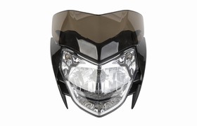 MASCARA CUBRE OPTICA BAJAJ ROUSER 135 NEGRO (4 pcs) MTC [C87540]